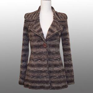 Nine West ONE BUTTON , BLAZER-GRAY/BLACK, SMALL